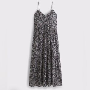 NWT Abercrombie and fitch SZ m V-Neck flowy Maxi Dress